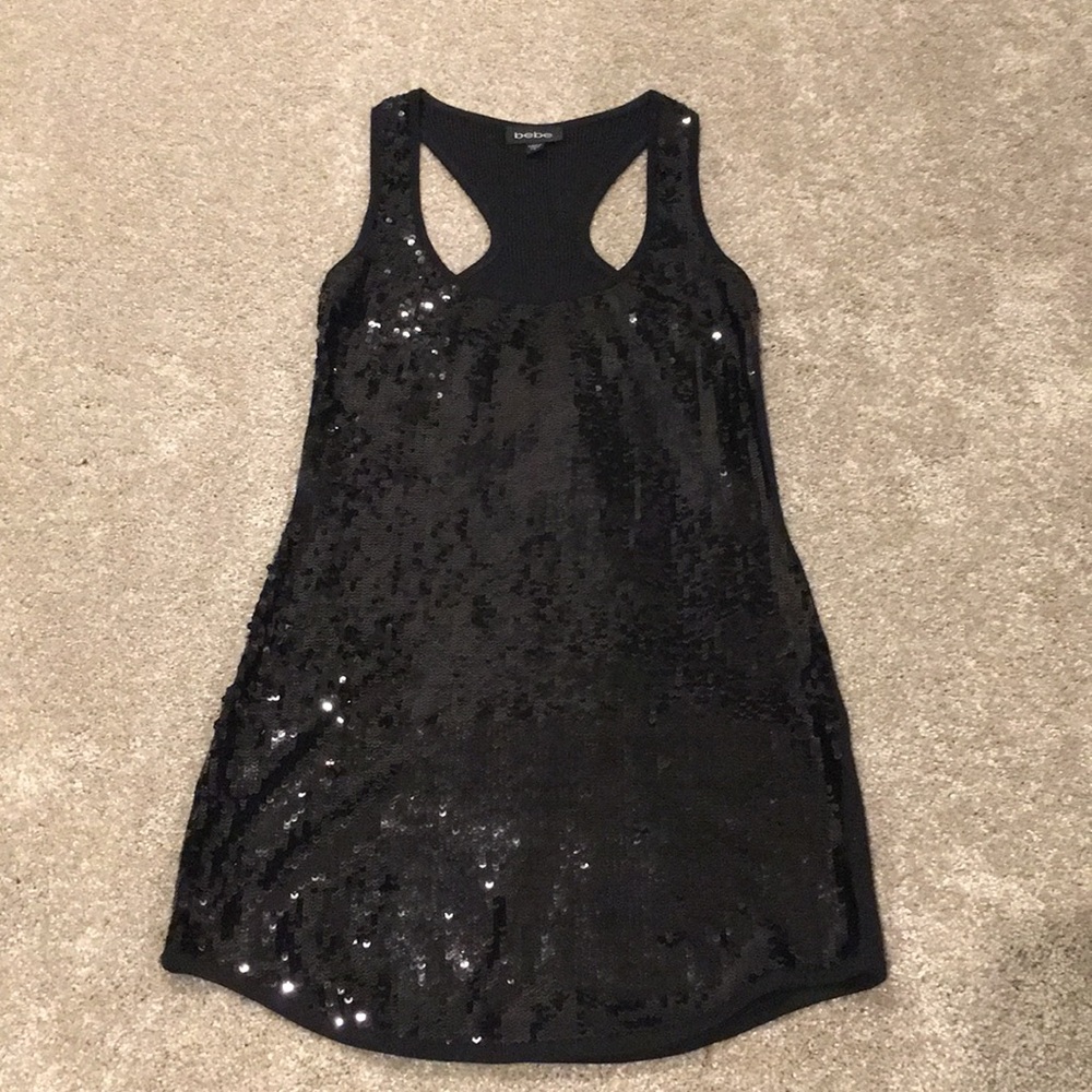 Bebe sequined mini dress